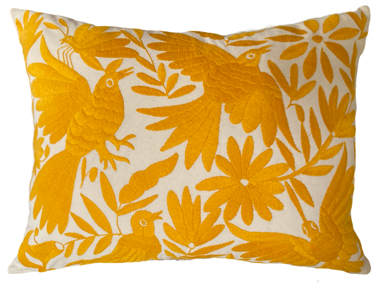 OTOMI embroidered cushion, midnight blue