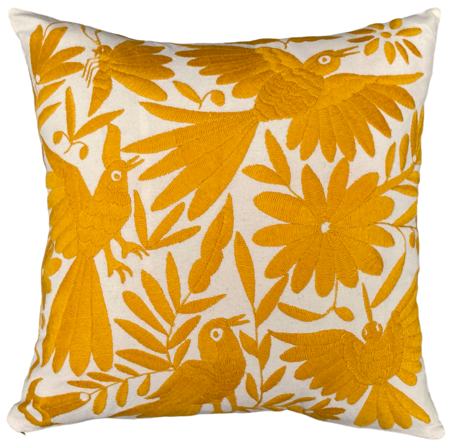 OTOMI embroidered cushion, midnight blue