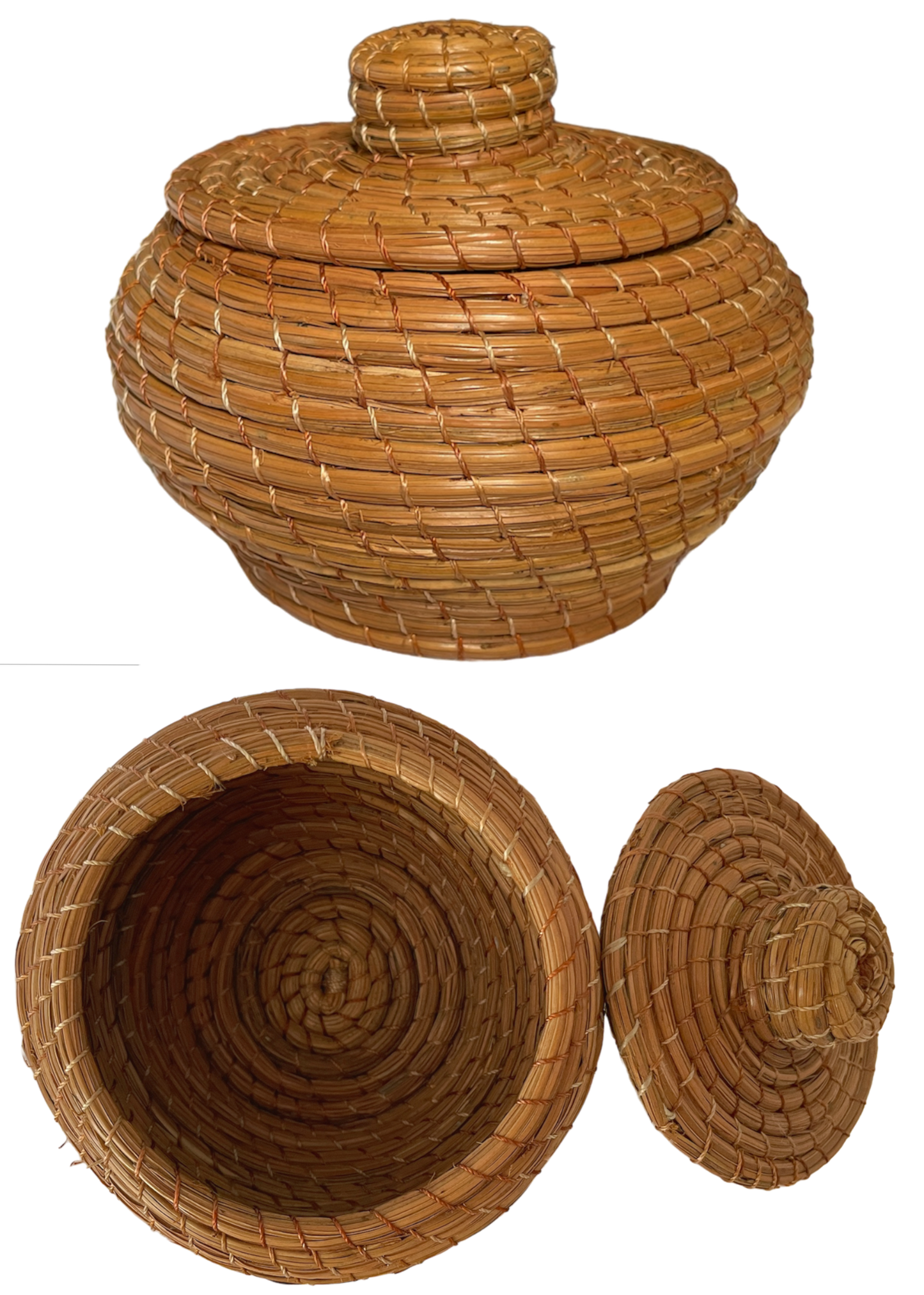 Round pot Ø12 x H8, pine needles