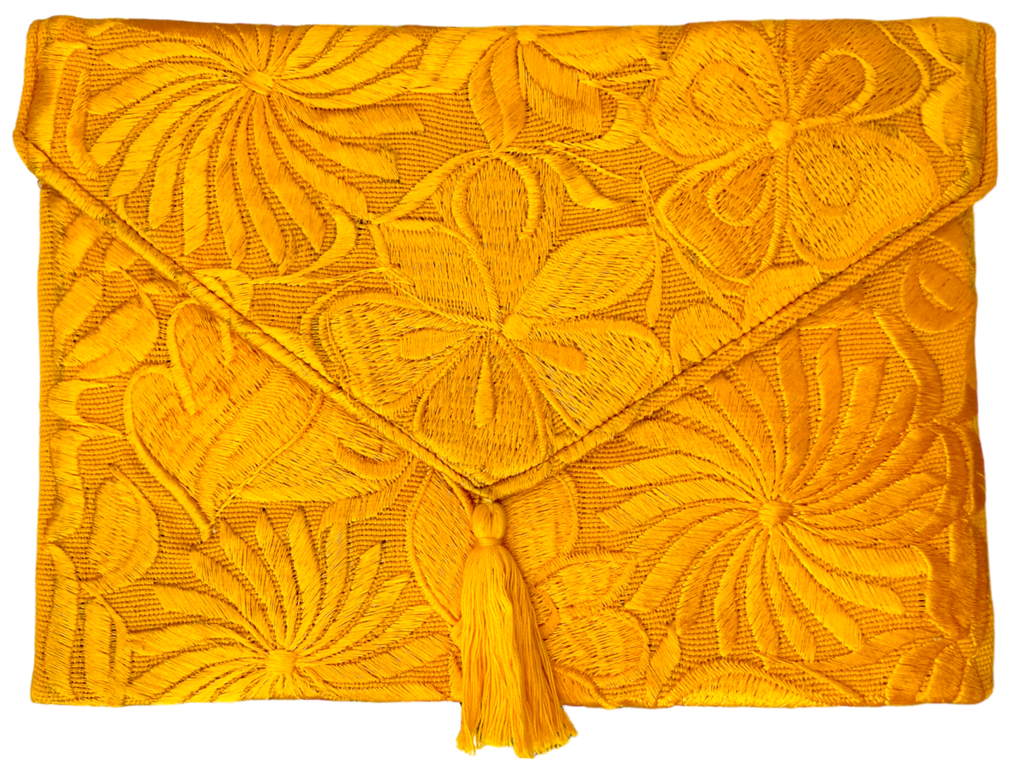 Pochette florale, jaune