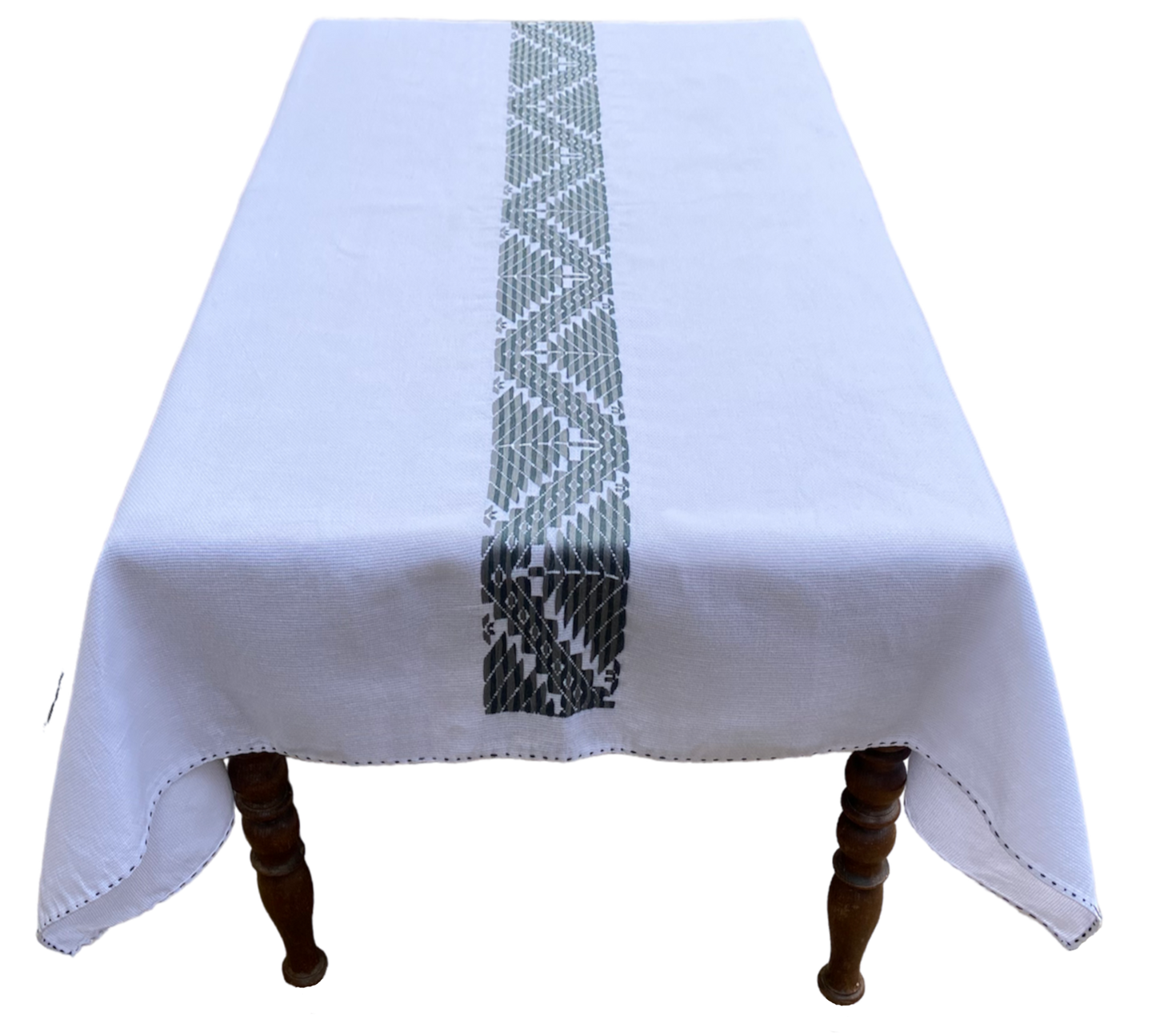 Mazahuas tablecloth, gray